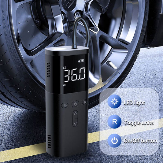 Portable Wireless Car Tire Inflator Air Compressor - Practical Gift