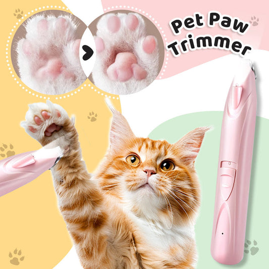 Low-Noise Pet Paw Trimmer with LED Light