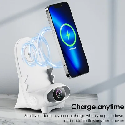 🎅Christmas Pre-Sale 80% off🎁2024 Mini Chair Wireless Fast Charger Multifunctional Phone Holder — Adapts to All Phones