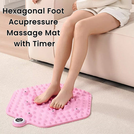 🎁Early Christmas sale 80% off🎄🌟Hexagonal Foot Acupressure Massage Mat with Timer