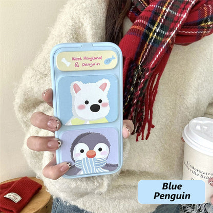 🐼BUY 1 GET 1 FREE🔥Cute Shockproof Phone Case with Folding Stand